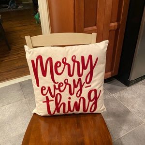 Mud pie merry everything 20x20 pillow